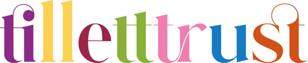 Logo of the Tillett Trust, a UK charity supporting emerging classical musicians, with colourful lettering